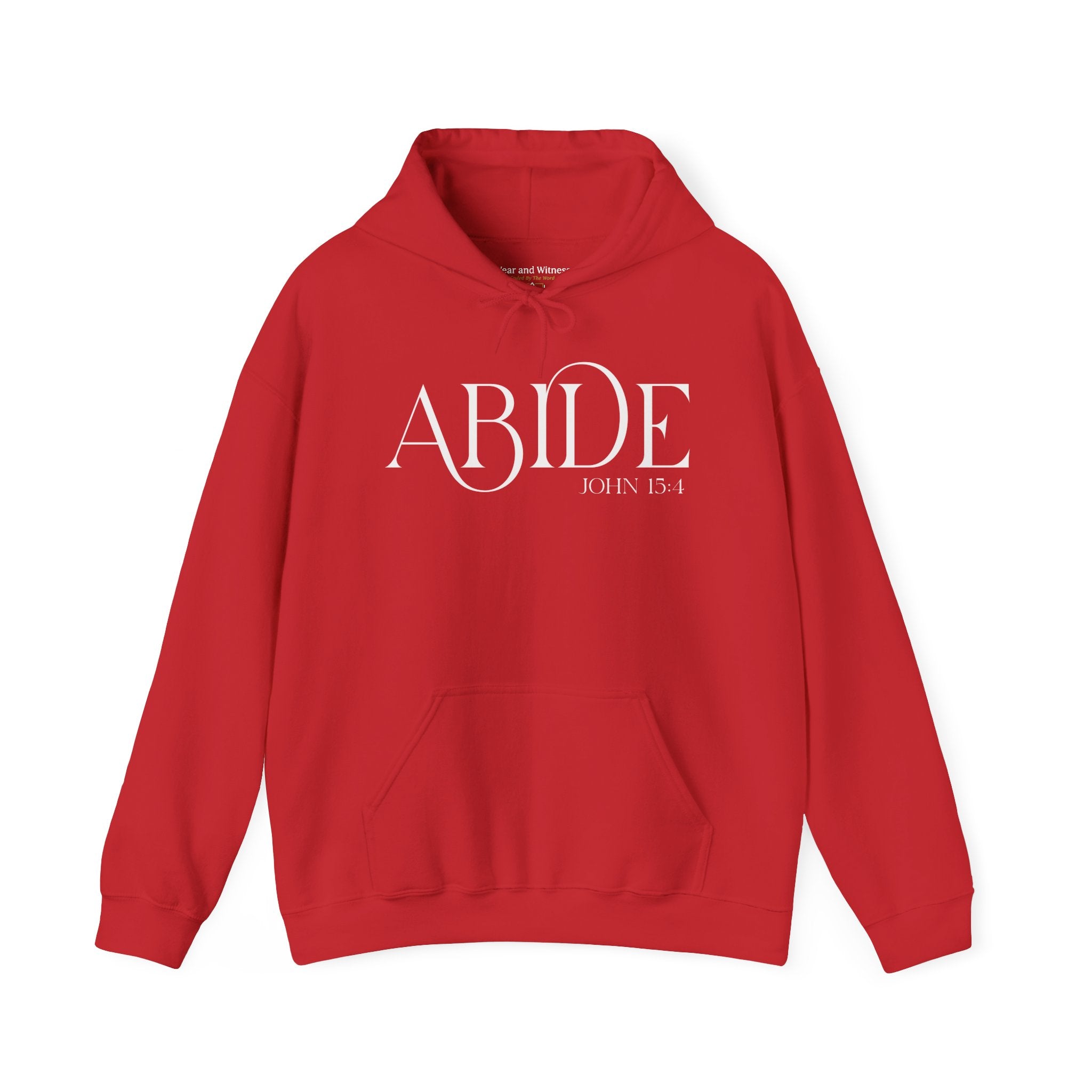 Abide Hoodie - Christian Scripture Sweatshirt (John 15:4)
