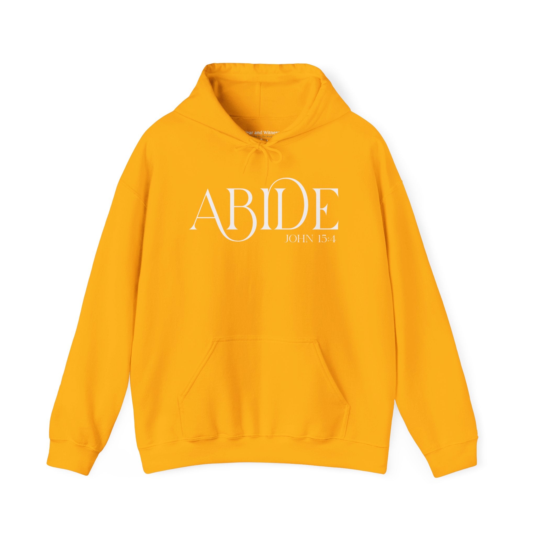 Abide Hoodie - Christian Scripture Sweatshirt (John 15:4)