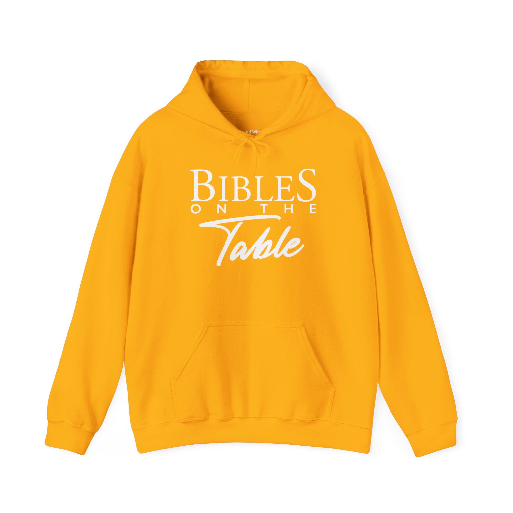 Bibles On The Table Hoodie — Christian Faith Graphic Pullover