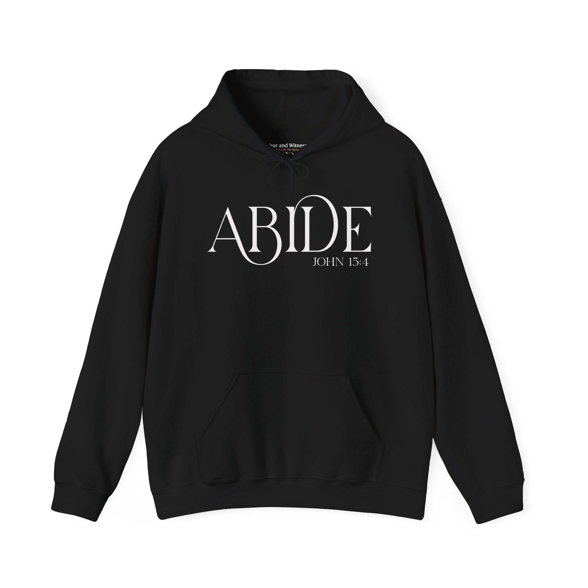 Abide Hoodie - Christian Scripture Sweatshirt (John 15:4)