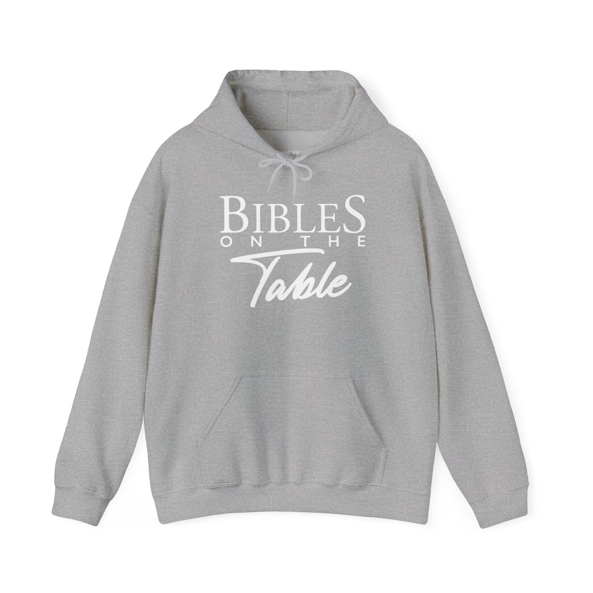 Bibles On The Table Hoodie — Christian Faith Graphic Pullover