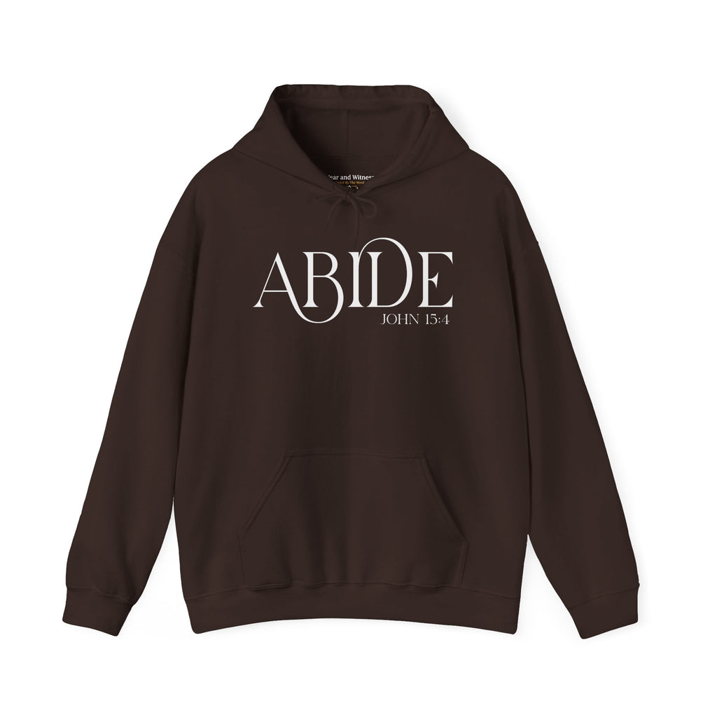Abide Hoodie - Christian Scripture Sweatshirt (John 15:4)