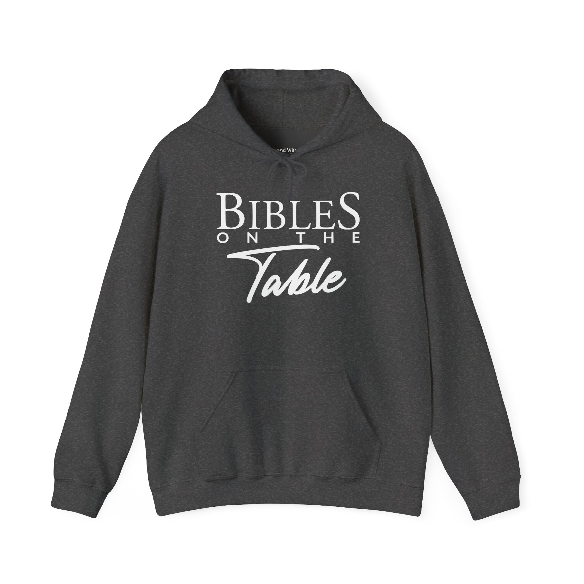 Bibles On The Table Hoodie — Christian Faith Graphic Pullover