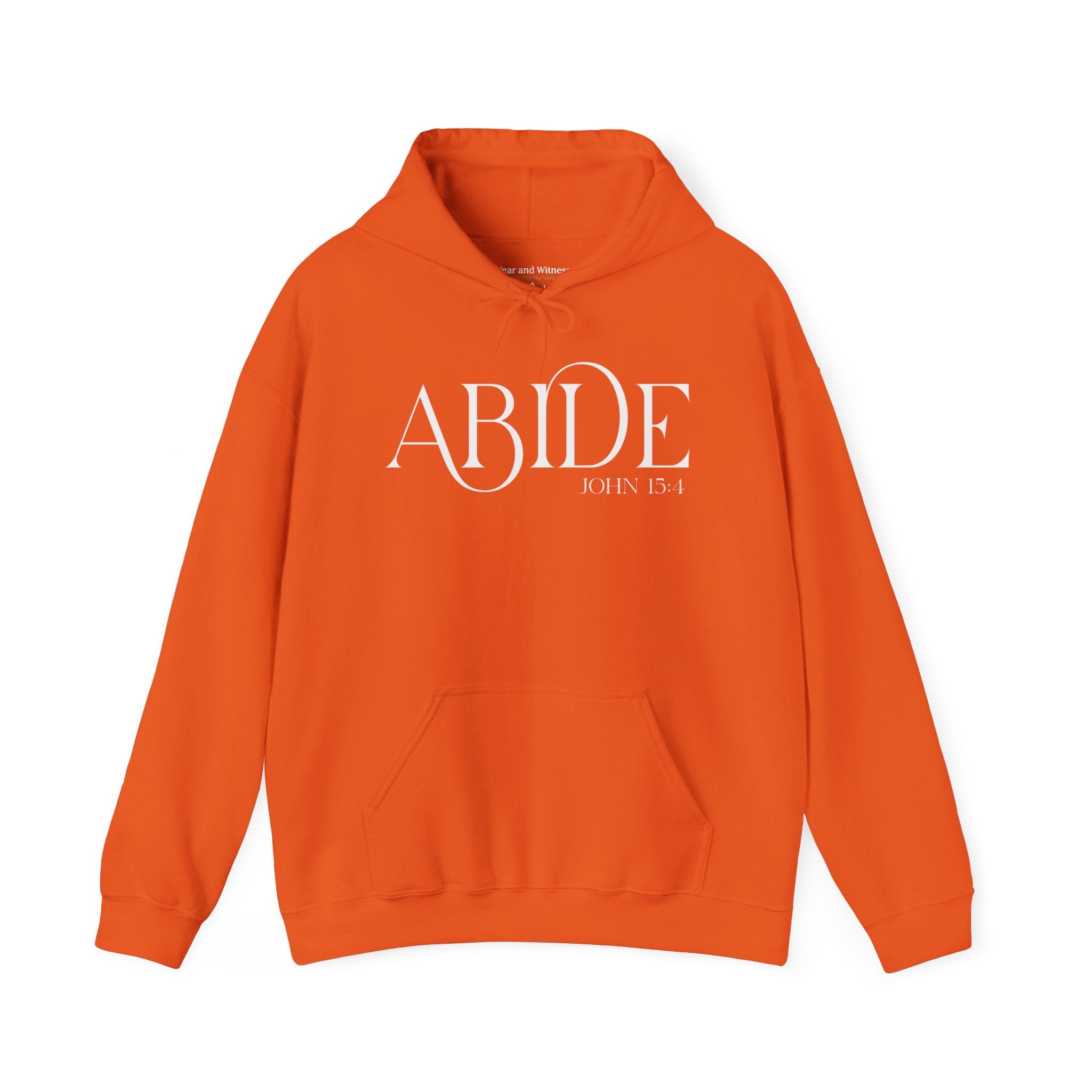 Abide Hoodie - Christian Scripture Sweatshirt (John 15:4)
