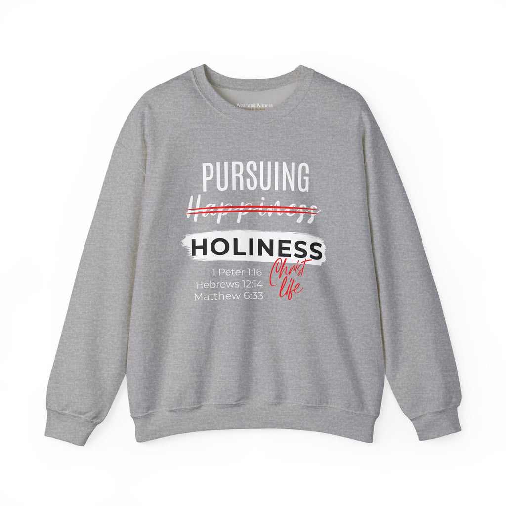 "Holiness" Faith Graphic Crewneck Sweatshirt