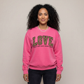 "LOVE" Leopard Graphic Sweatshirt