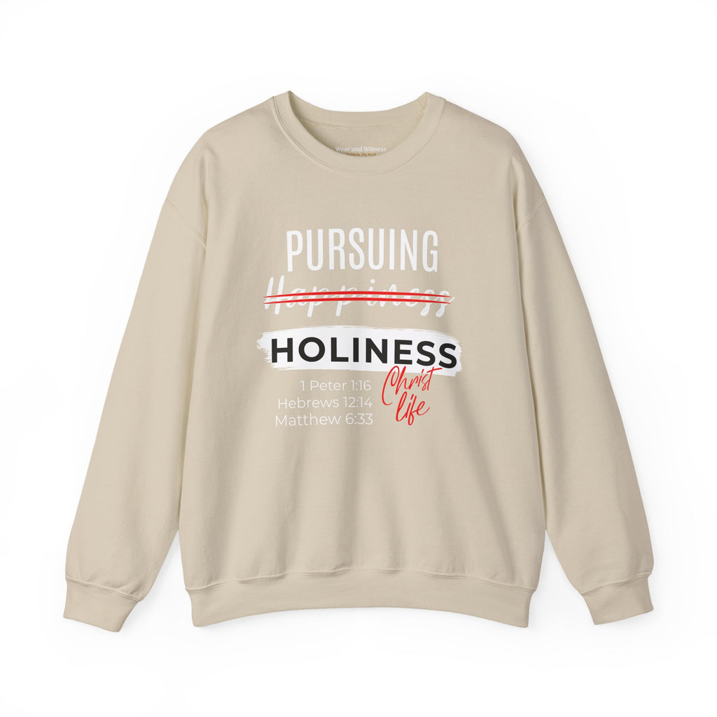 "Holiness" Faith Graphic Crewneck Sweatshirt