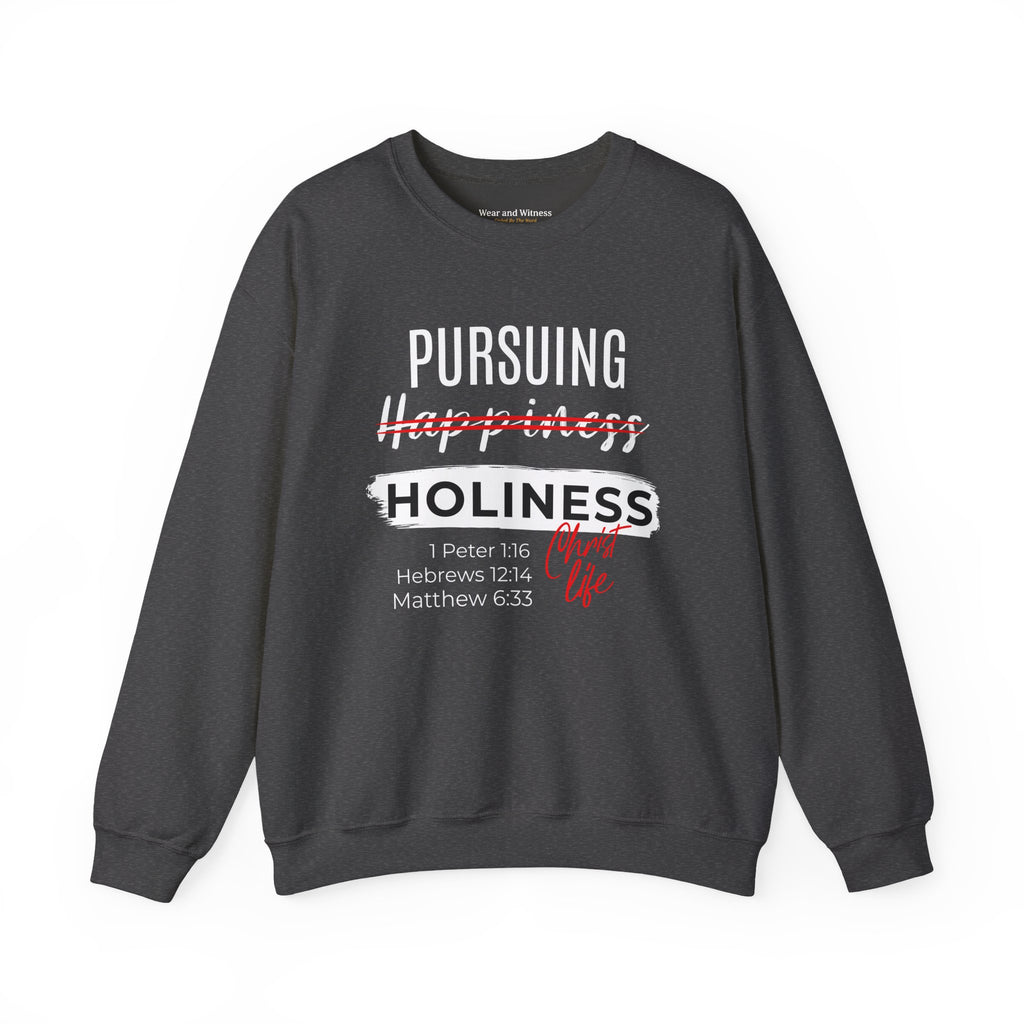 "Holiness" Faith Graphic Crewneck Sweatshirt