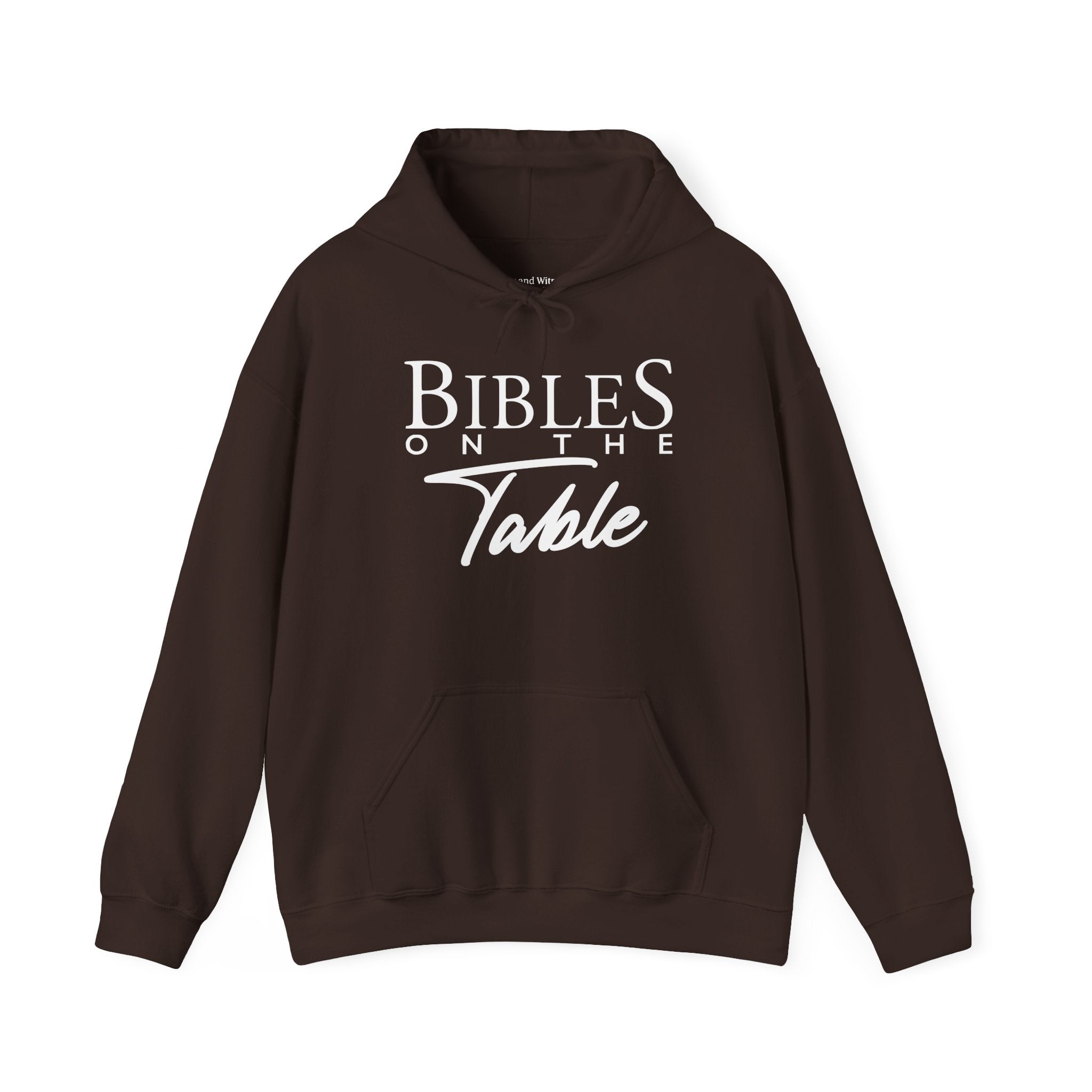 Bibles On The Table Hoodie — Christian Faith Graphic Pullover