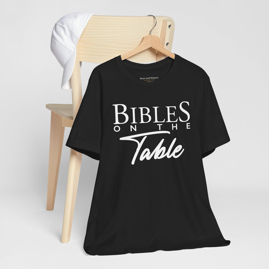 Bible's On The Table — Unisex Jersey Short Sleeve T-Shirt