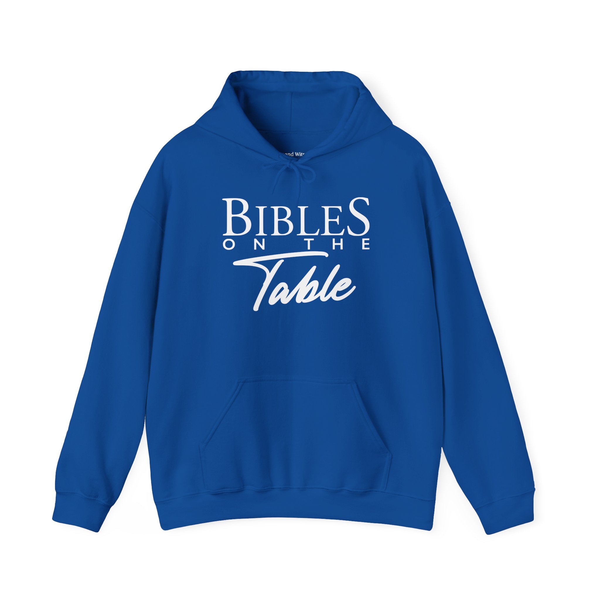 Bibles On The Table Hoodie — Christian Faith Graphic Pullover